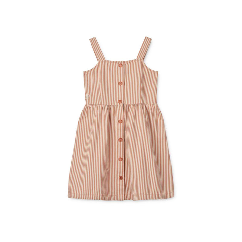 Liewood Zia striped strap dress - Y/D Stripe Tuscany rose/ Sandy - DRESS