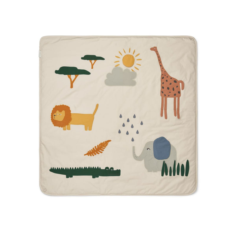 Liewood Glenn Activity Blanket - Safari sandy mix - ACTIVITY BLANKET