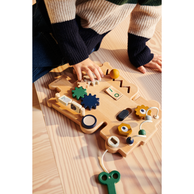 Liewood Carola Robot Play Board - Indigo blue multi mix - MOTORICAL