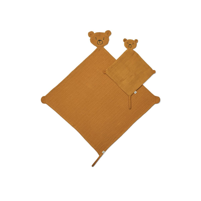 Alya Bear Cuddle Cloth Set - Golden caramel