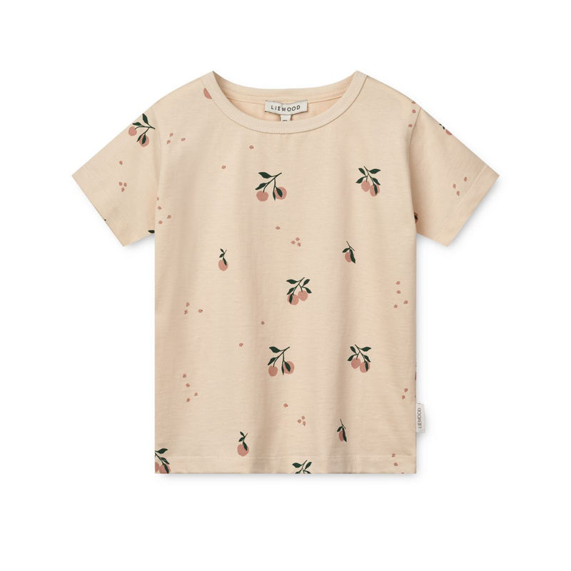 Liewood Apia Print T-shirt - Peach / Sea shell - TSHIRT