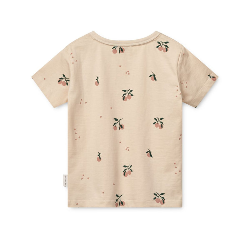 Liewood Apia Print T-shirt - Peach / Sea shell - TSHIRT