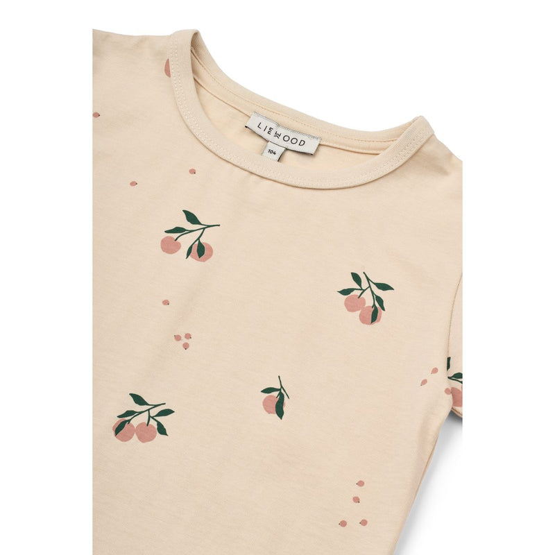 Liewood Apia Print T-shirt - Peach / Sea shell - TSHIRT