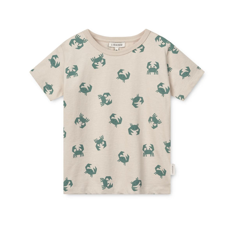 Liewood Apia Print T-shirt - Crab / Sandy - TSHIRT