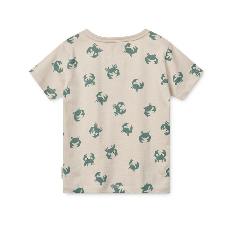 Liewood Apia Print T-shirt - Crab / Sandy - TSHIRT