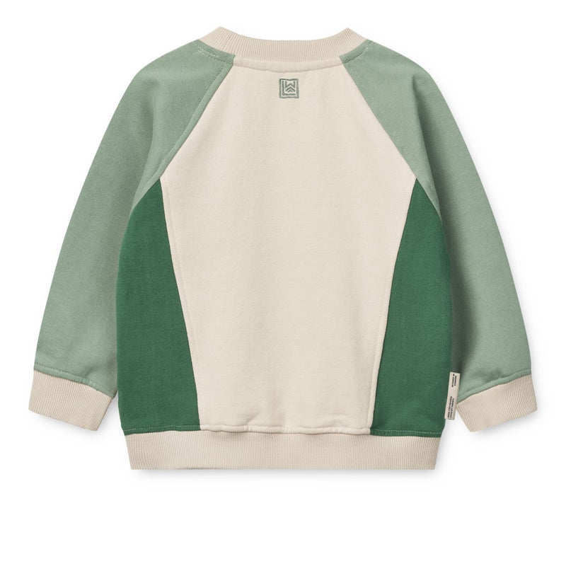 Liewood Aude Placement Sweatshirt - Liewood peppermint / Sandy - SWEATSHIRT