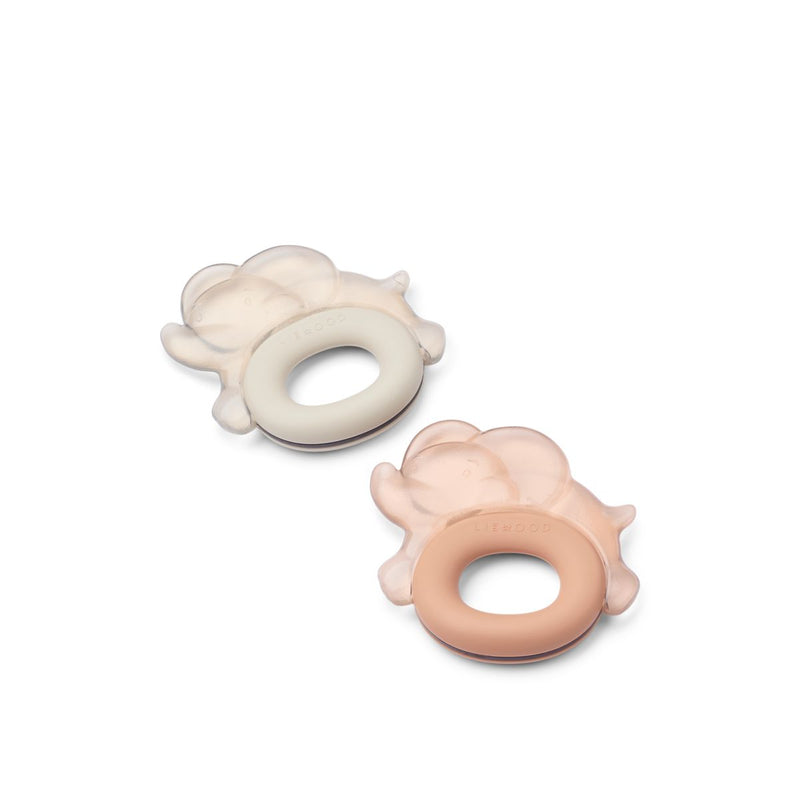 Liewood Rita Elephant Cooling Teether 2-Pack - Pale tuscany / Sandy - TEETHER