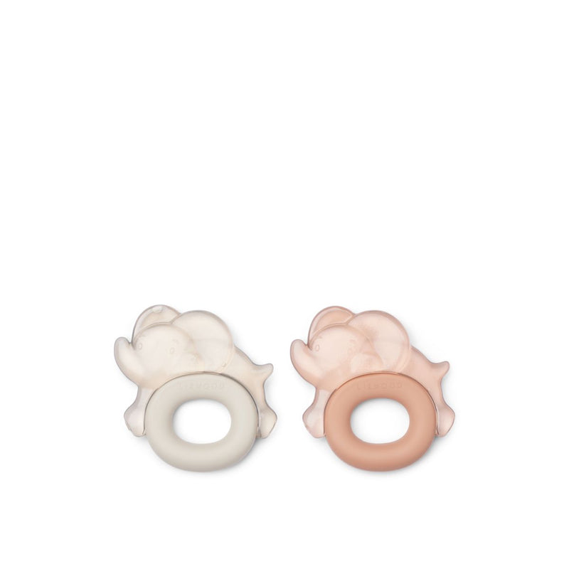 Liewood Rita Elephant Cooling Teether 2-Pack - Pale tuscany / Sandy - TEETHER