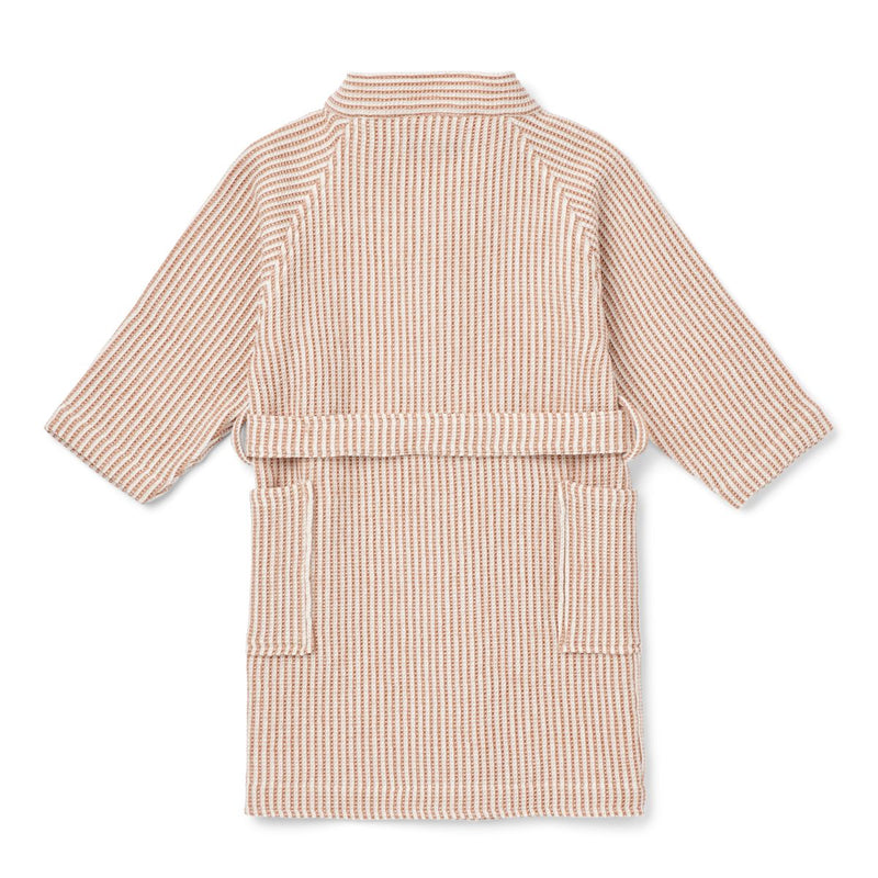 Liewood Bertha Bathrobe - Y/D Stripe tuscany rose / creme de la creme - BATHROBE / PONCHO