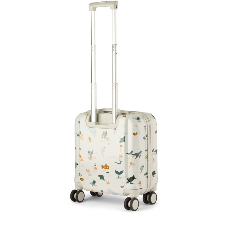 Liewood Hollie Hardcase Suitcase - Sea creature / Sandy - TRAVELBAG