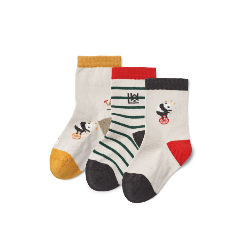 Liewood Silas Socks 3-Pack - Circus / Sandy Mix - SOCKS/STOCKINGS