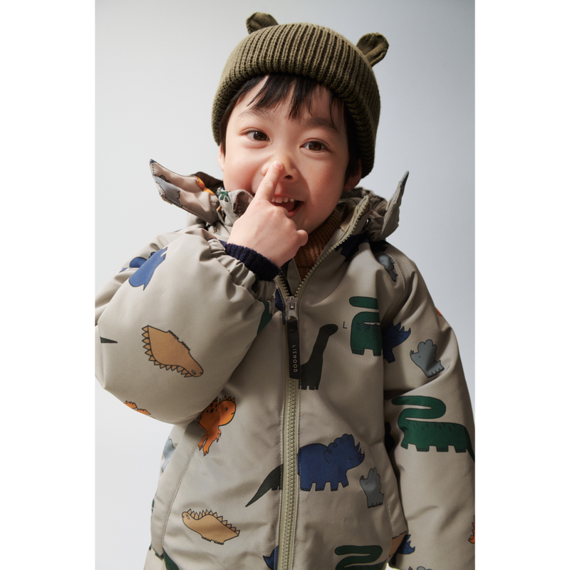 Liewood Isa Snowsuit - Dinosaurs / Mist - SUIT