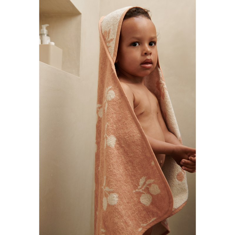 Liewood Alba Hooded Baby Towel - Crab / Sandy - TOWEL / WASHCLOTH