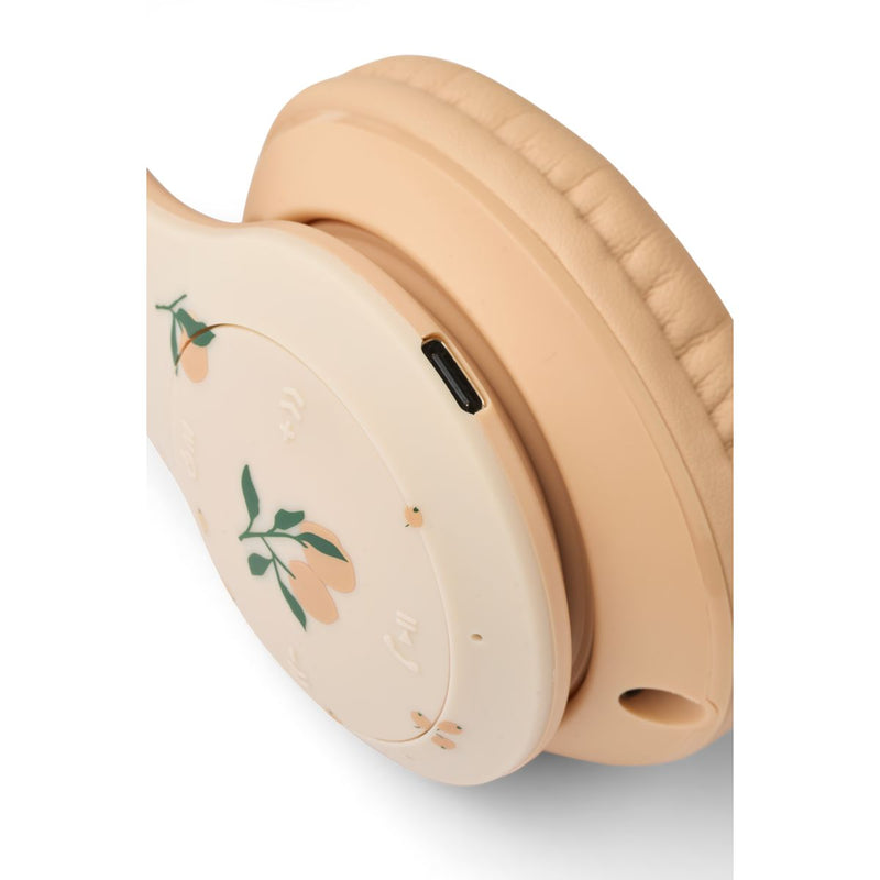 Liewood Quinn Wireless Headphones - Peach / Sea shell - MUSIC INTRUMENT