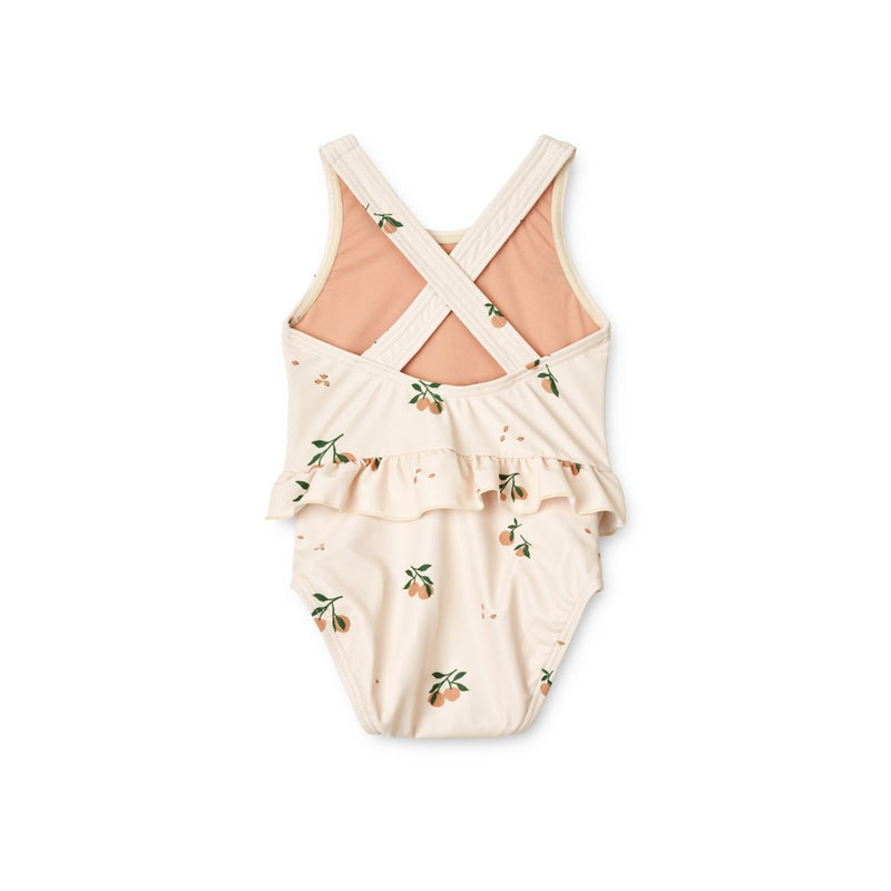 Liewood Amina Print Baby Swimsuit - Peach / Sea shell - SWIMSUIT