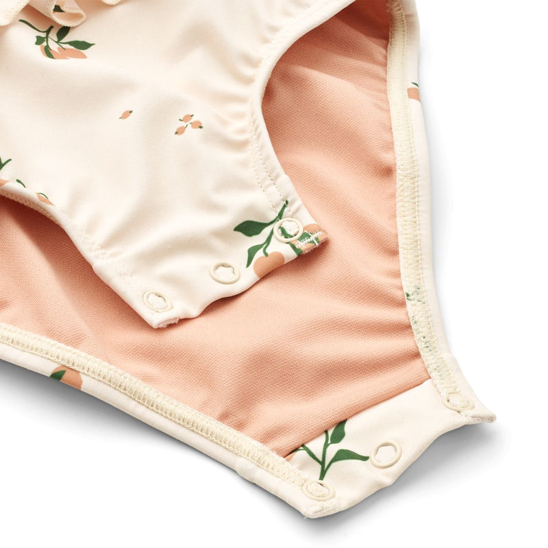 Liewood Amina Print Baby Swimsuit - Peach / Sea shell - SWIMSUIT