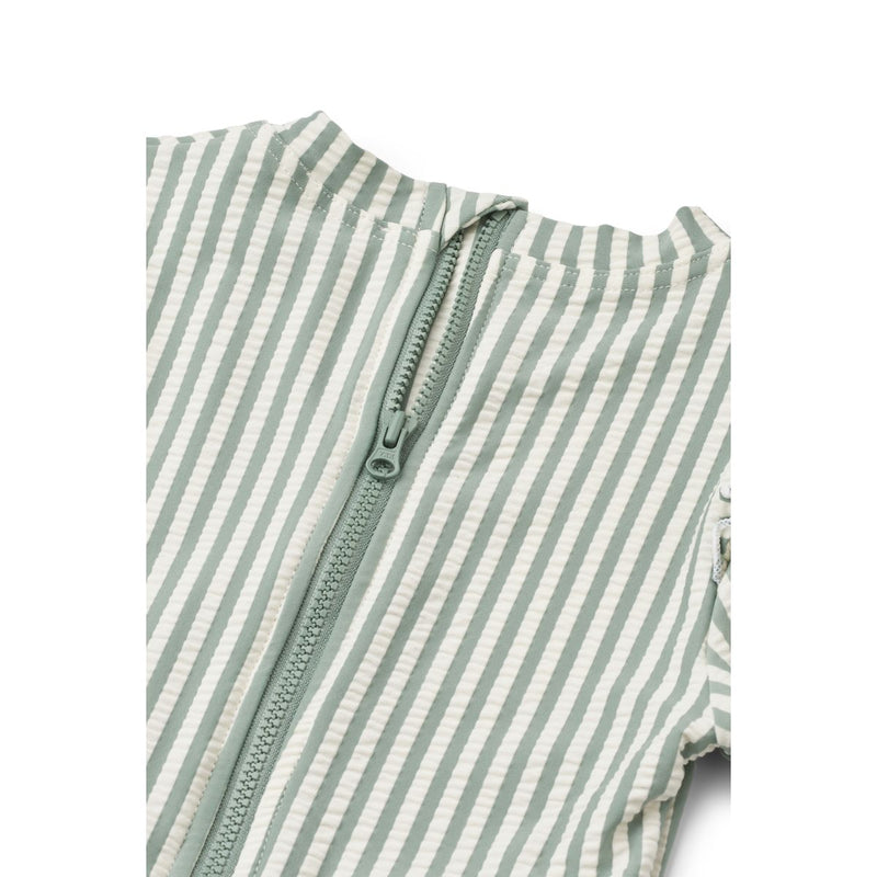 Liewood Sille Seersucker Swimsuit - Y/D stripe Peppermint / Creme de la creme - SWIMSUIT