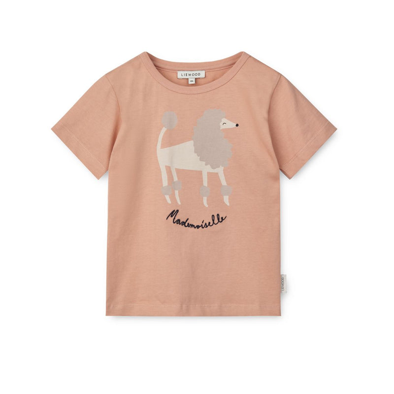 Liewood Apia Placement Print T-shirt - Paris mademoiselle / Pale tuscany - TSHIRT