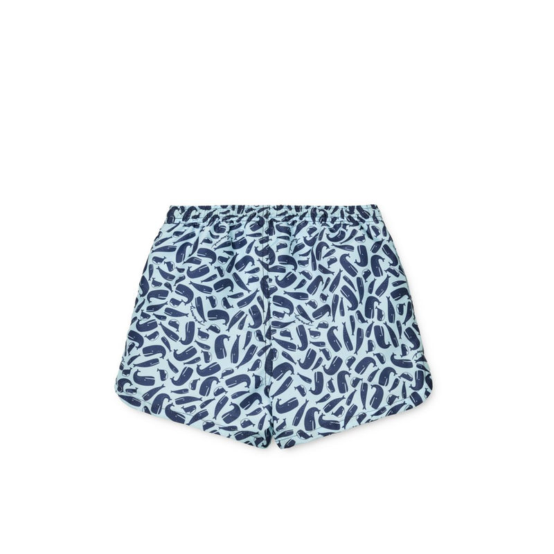 Liewood Aiden Printed Board Shorts - Ocean / Pure sky - BOARD SHORTS