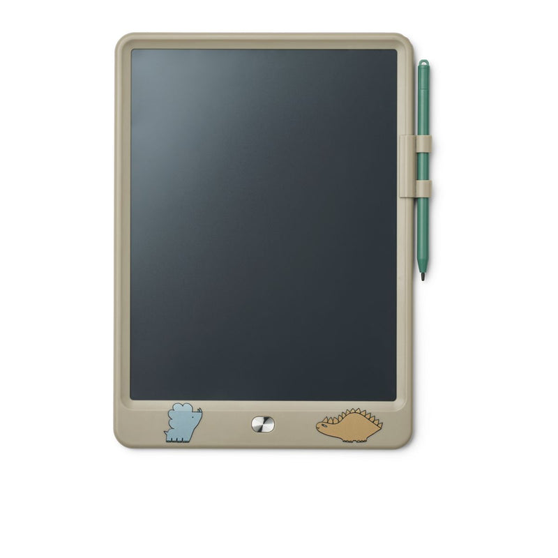 Liewood Zora LCD drawing board - Dinosaurs / Mist - CREATIVE TOYS