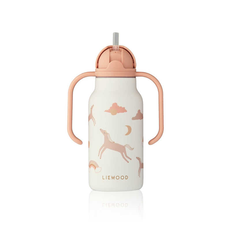 Liewood Kimmie Printed Bottle 250 Ml - Dream / Ecru - WATER BOTTLE