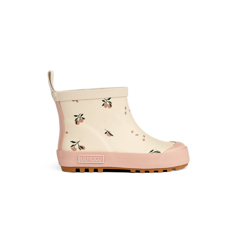 Liewood Tekla short printed rain boot - Peach / Sea shell - RUBBER BOOTS