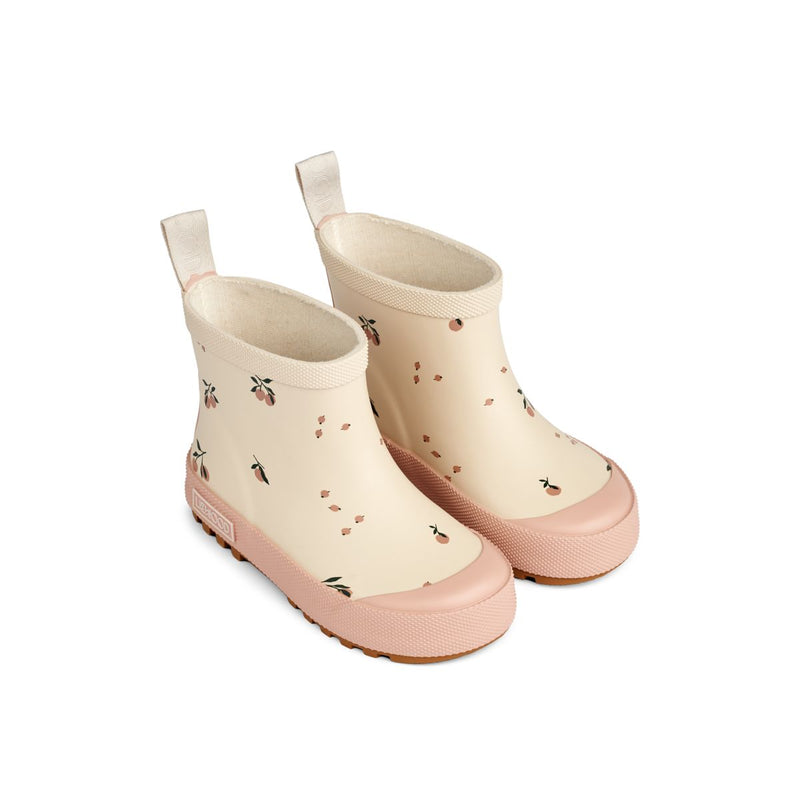 Liewood Tekla short printed rain boot - Peach / Sea shell - RUBBER BOOTS