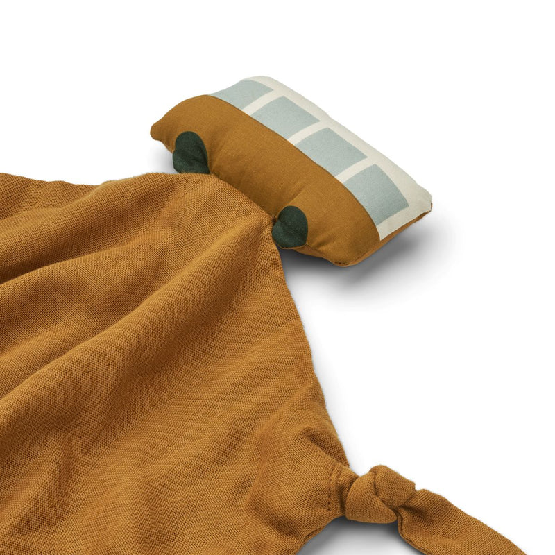 Liewood Agnete Cuddle Cloth - Bus/Golden caramel multi mix - CUDDLE CLOTH