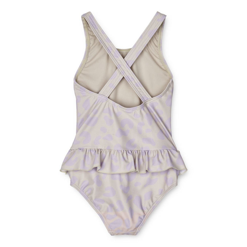 Liewood Amara printed swimsuit  - Leo / Misty lilac - SWIMSUIT