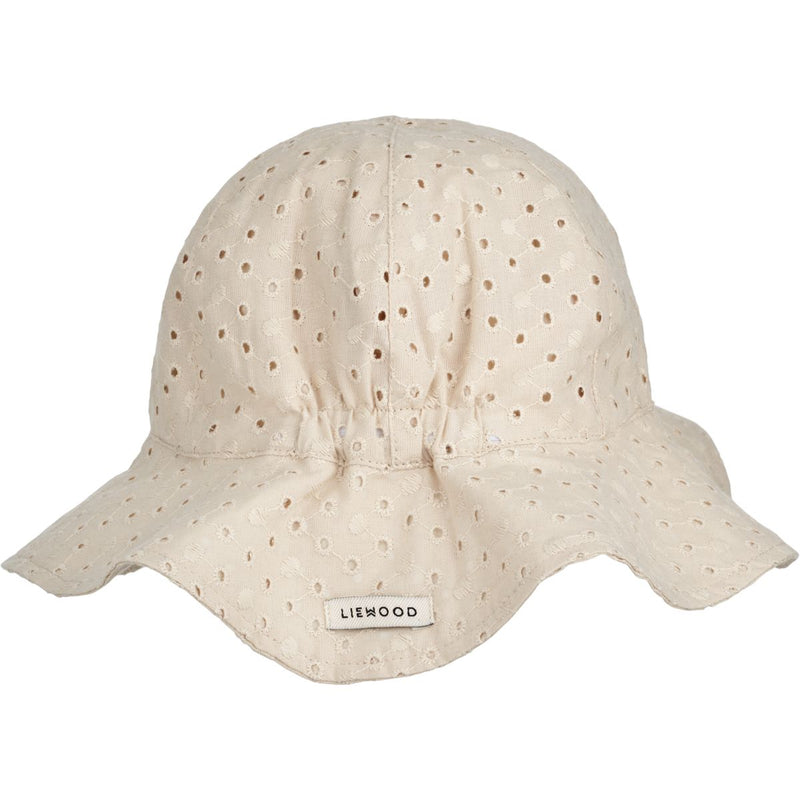 Liewood Amelia Anglaise Sun Hat - Sandy - HATS/CAP