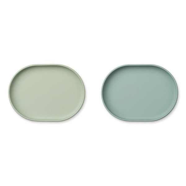 Liewood Anita breakfast plate - Dusty mint / Peppermint - PLATE