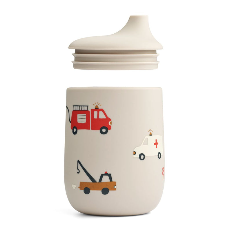 Liewood Ellis Printed Sippy Cup - Emergency vehicle / Sandy - CUP