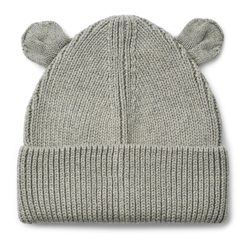 Liewood Gina Beanie With Ears - Grey melange - HATS/CAP