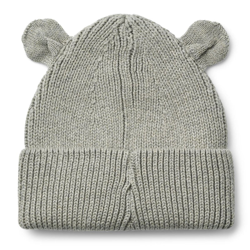 Liewood Gina Beanie With Ears - Grey melange - HATS/CAP