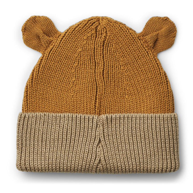 Liewood Gina Beanie With Ears - Golden caramel oat mix - HATS/CAP