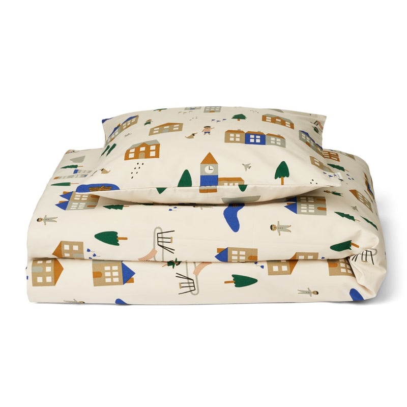 Liewood Carmen Baby Printed Bedding - Downtown / Sandy - BEDDING