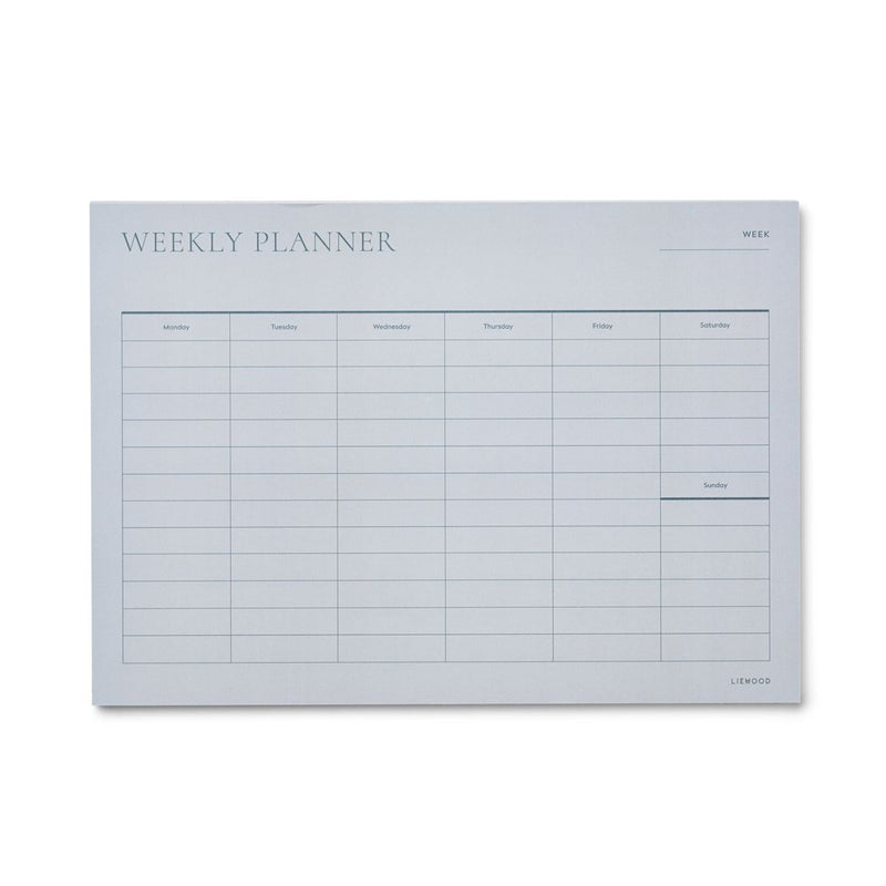 Liewood Kirby weekly planner - Whale blue / Dove blue - CALENDAR