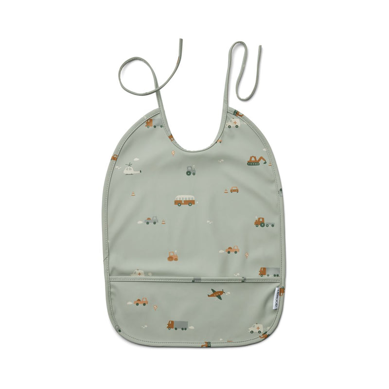 Liewood Lai Bib - Vehicles/dove blue mix - BIB