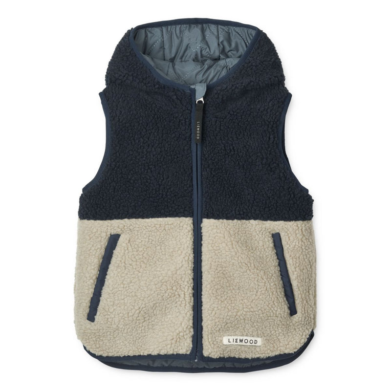 Liewood Diana Reversible Vest - Whale blue mix - VEST