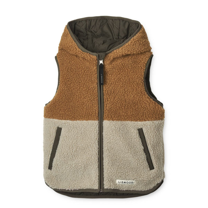 Liewood Diana Reversible Vest - Army brown mix - VEST