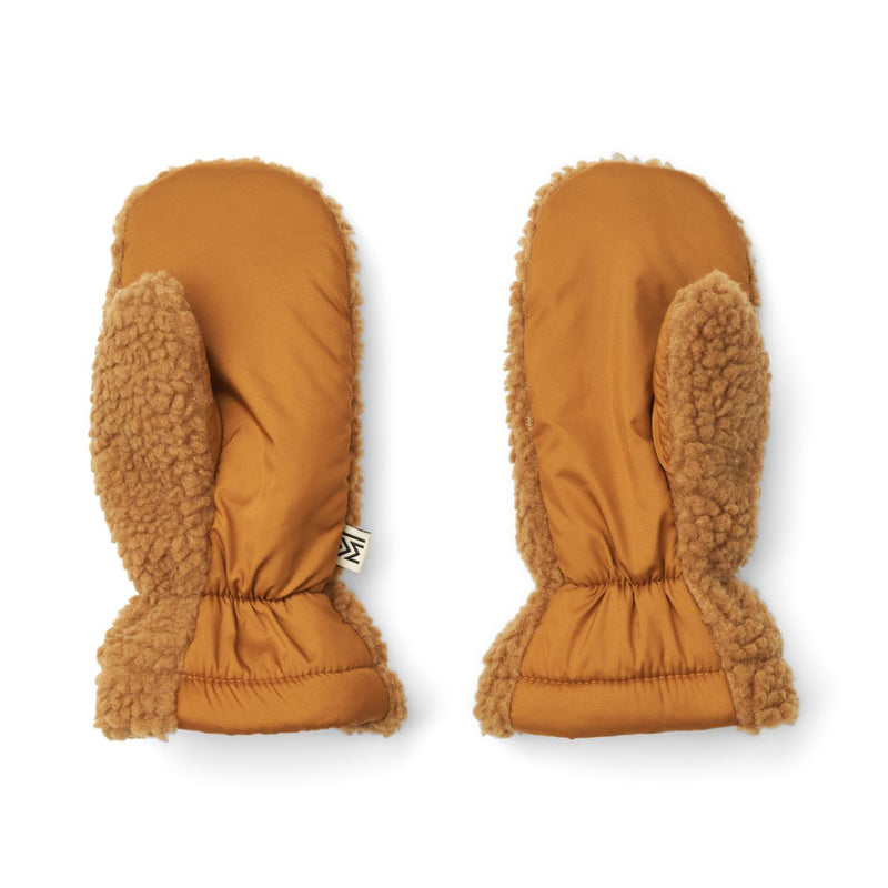 Liewood Grethe Pile Gloves - Golden caramel - GLOVES/MITTENS