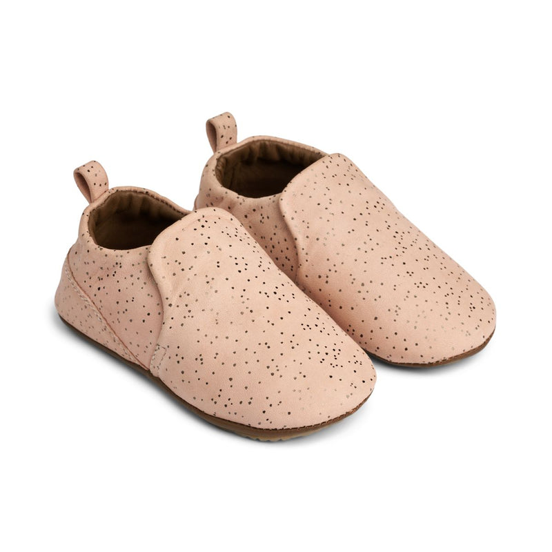 Liewood Eliot Leather Slipper - Splash dots / Pale tuscany - INDOOR SLIPPERS