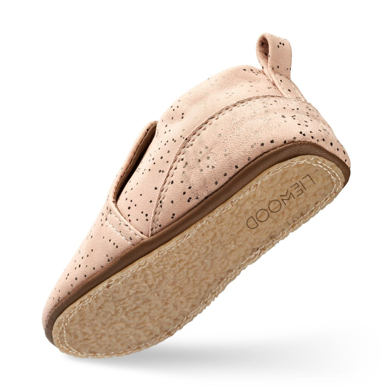 Liewood Eliot Leather Slipper - Splash dots / Pale tuscany - INDOOR SLIPPERS