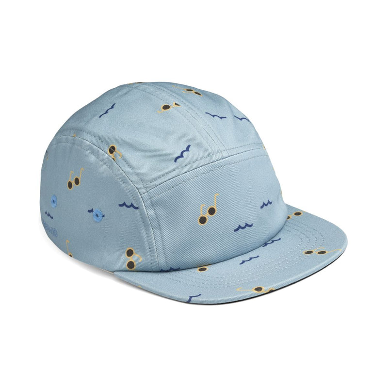 Liewood Rory Printed Cap - Sunnies / Sea blue - HATS/CAP