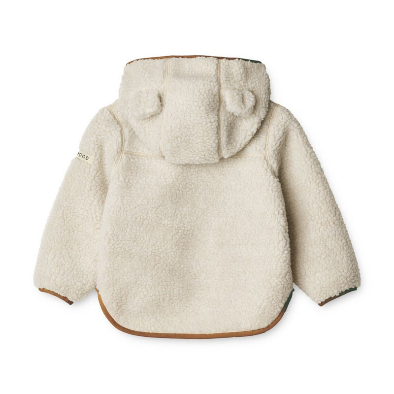 Liewood Mara Pile Jacket with ears - Sandy / golden caramel mix - JACKET