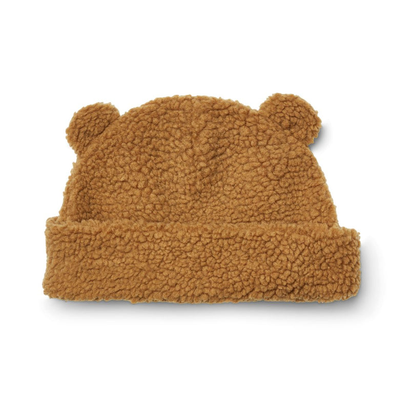 Liewood Bibi Pile beanie with ears - Golden caramel - HATS/CAP