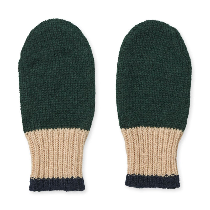 Liewood Pipi Baby Mittens - Hunter green mix - GLOVES/MITTENS