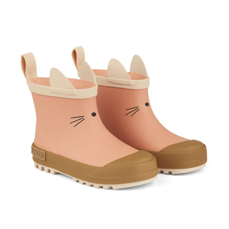 Liewood Tekla Rain Boot - Cat / Tuscany rose mix - RUBBER BOOTS