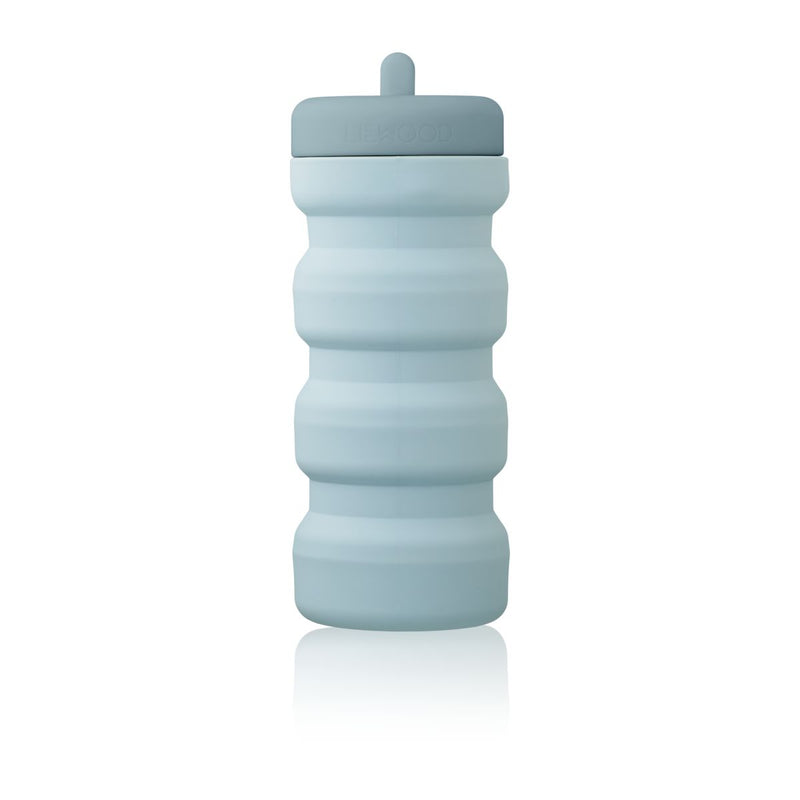 Liewood Wilson Foldable Bottle 450 ml - Sea blue / Whale blue - WATER BOTTLE