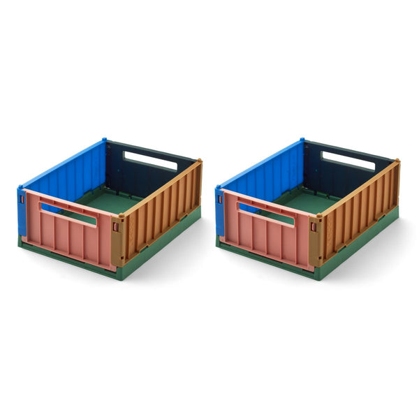 Liewood Weston Small Storage Box 2-Pack - Eden multi mix - STORAGE BOX